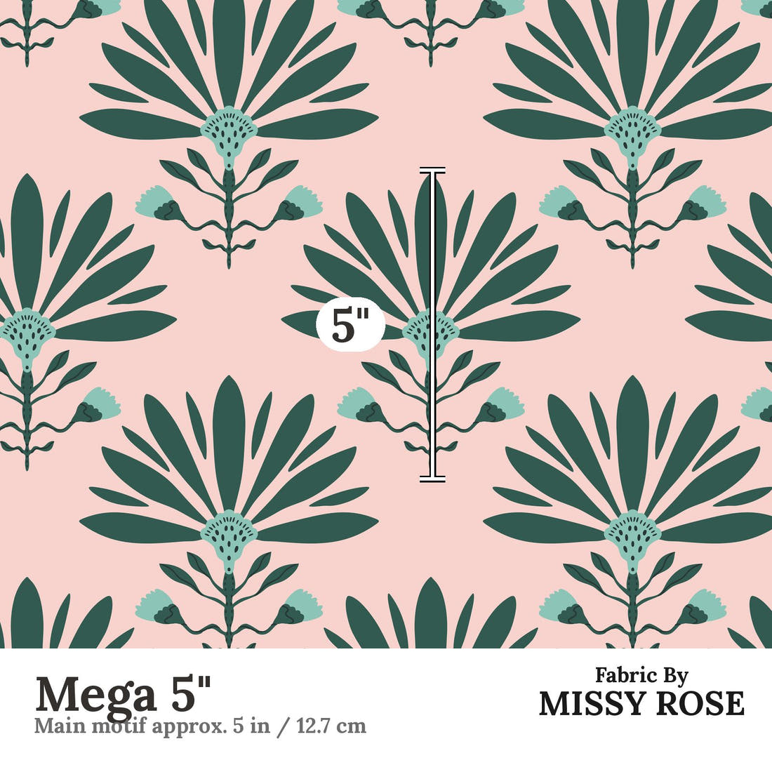 Kristina Forrest 71 Mega 5 inch print scale guide | Fabric by Missy Rose