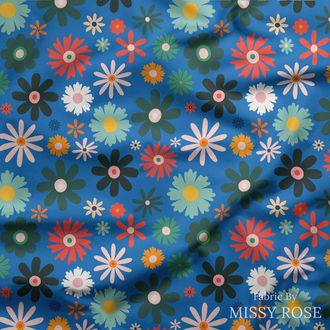 Kristina Forrest 74 draped fabric mockup - custom printed fabric by the metre | Fabric by Missy Rose