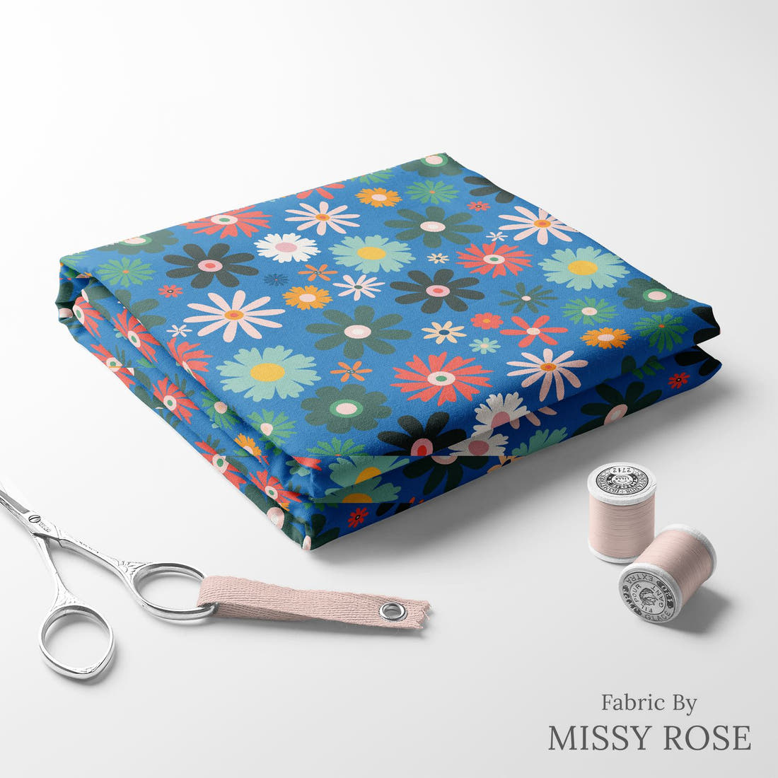 Kristina Forrest 74 folded fabric stack with matching thread - pre-order fabric Australia | Fabric by Missy Rose