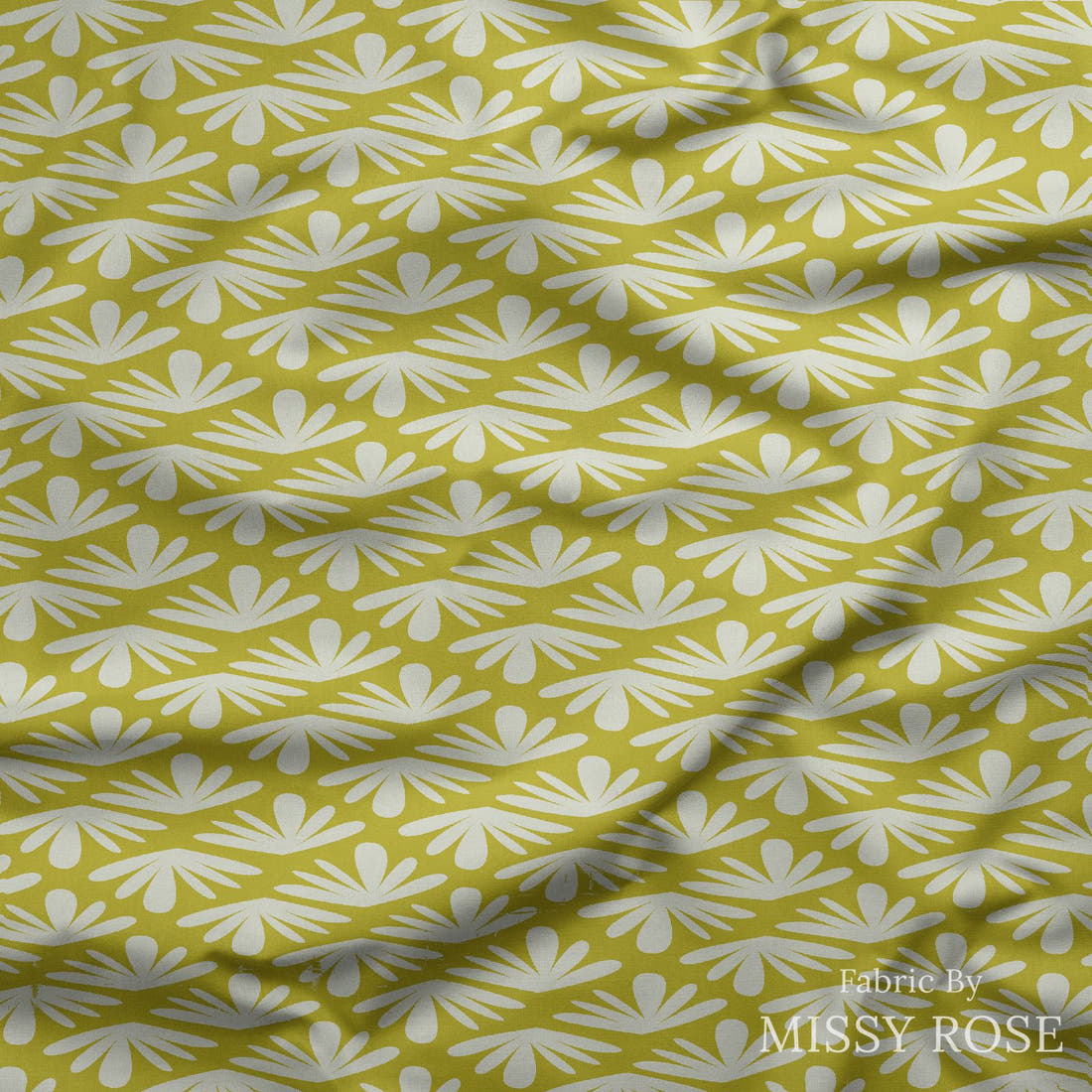 Kristina Forrest 75 draped fabric mockup - custom printed fabric by the metre | Fabric by Missy Rose