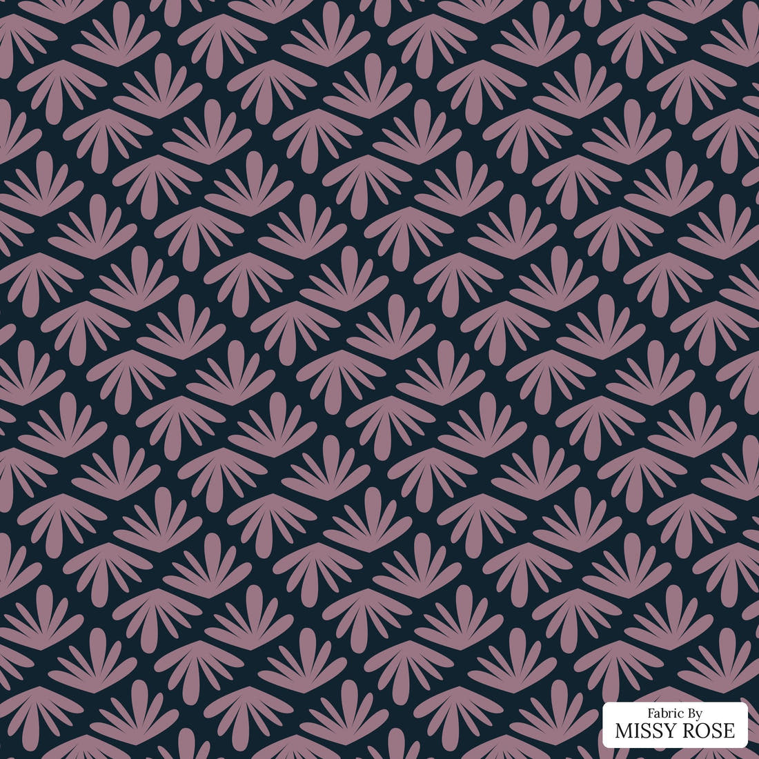 Kristina Forrest 77 - flat view of the print, zoom in for detail | Fabric by Missy Rose