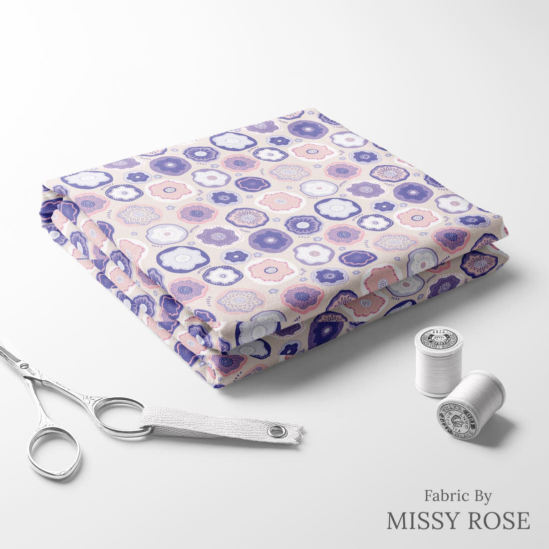 Kristina Forrest 78 folded fabric stack with matching thread - pre-order fabric Australia | Fabric by Missy Rose