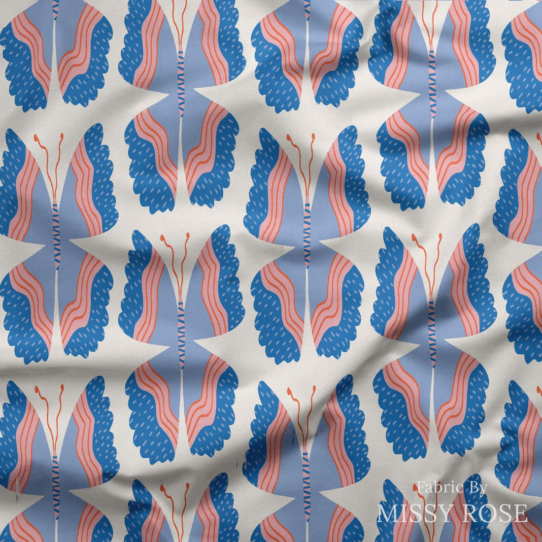 Kristina Forrest 79 draped fabric mockup - custom printed fabric by the metre | Fabric by Missy Rose