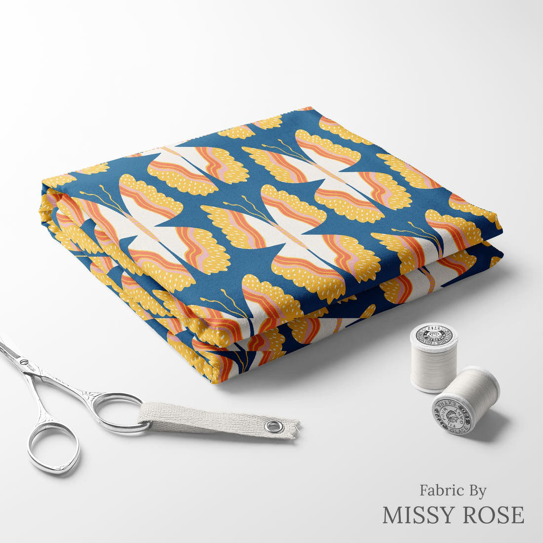 Kristina Forrest 81 folded fabric stack with matching thread - pre-order fabric Australia | Fabric by Missy Rose