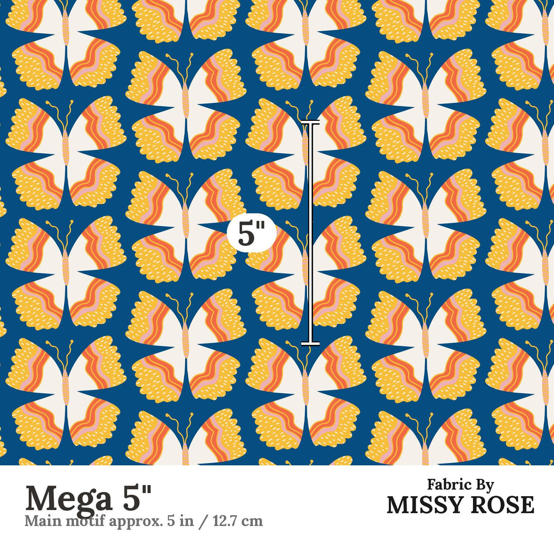 Kristina Forrest 81 Mega 5 inch print scale guide | Fabric by Missy Rose