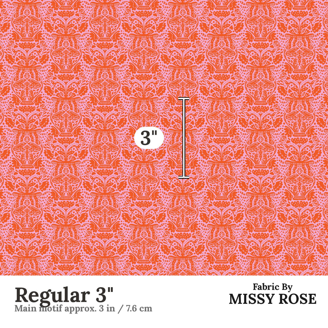 Kristina Forrest 83 Regular 3 inch print scale guide | Fabric by Missy Rose