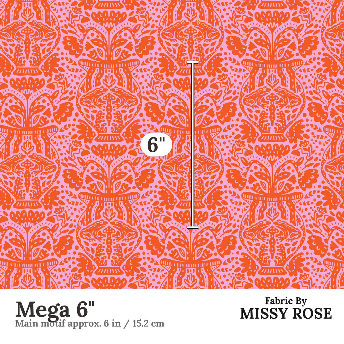 Kristina Forrest 83 Mega 6 inch print scale guide | Fabric by Missy Rose