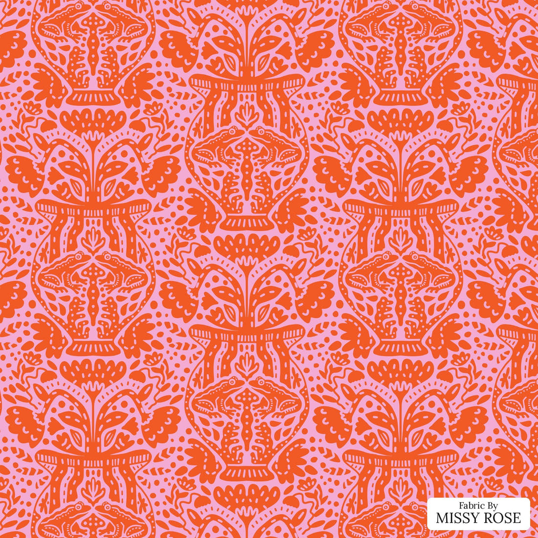 Kristina Forrest 83 - flat view of the print, zoom in for detail | Fabric by Missy Rose