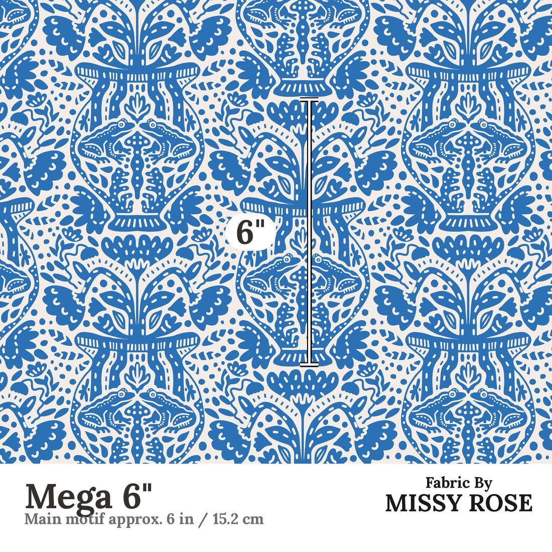 Kristina Forrest 84 Mega 6 inch print scale guide | Fabric by Missy Rose