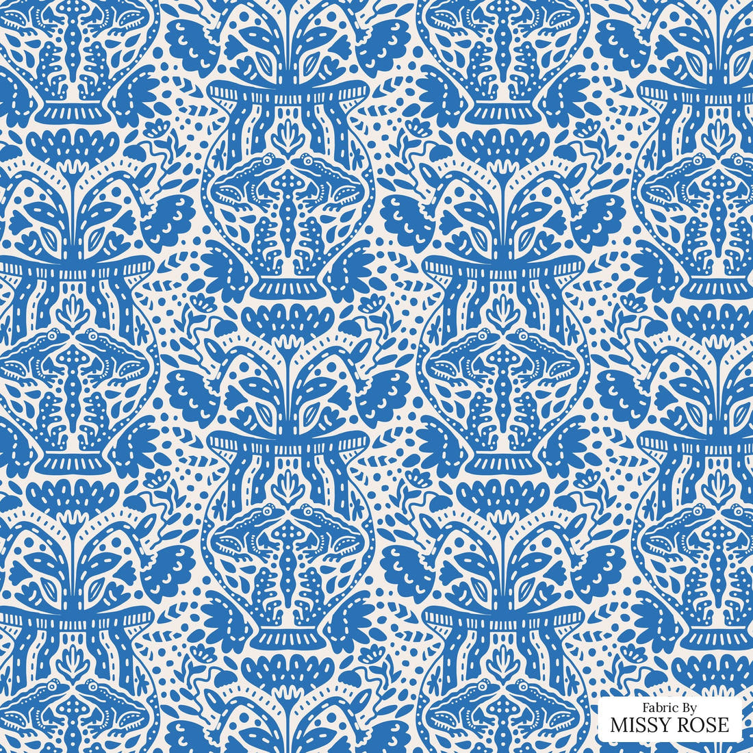 Kristina Forrest 84 - flat view of the print, zoom in for detail | Fabric by Missy Rose