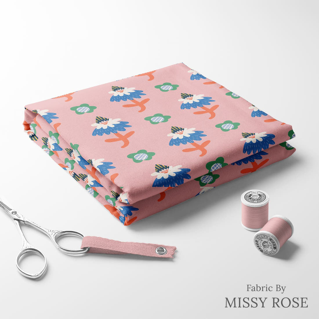 Kristina Forrest 86 folded fabric stack with matching thread - pre-order fabric Australia | Fabric by Missy Rose