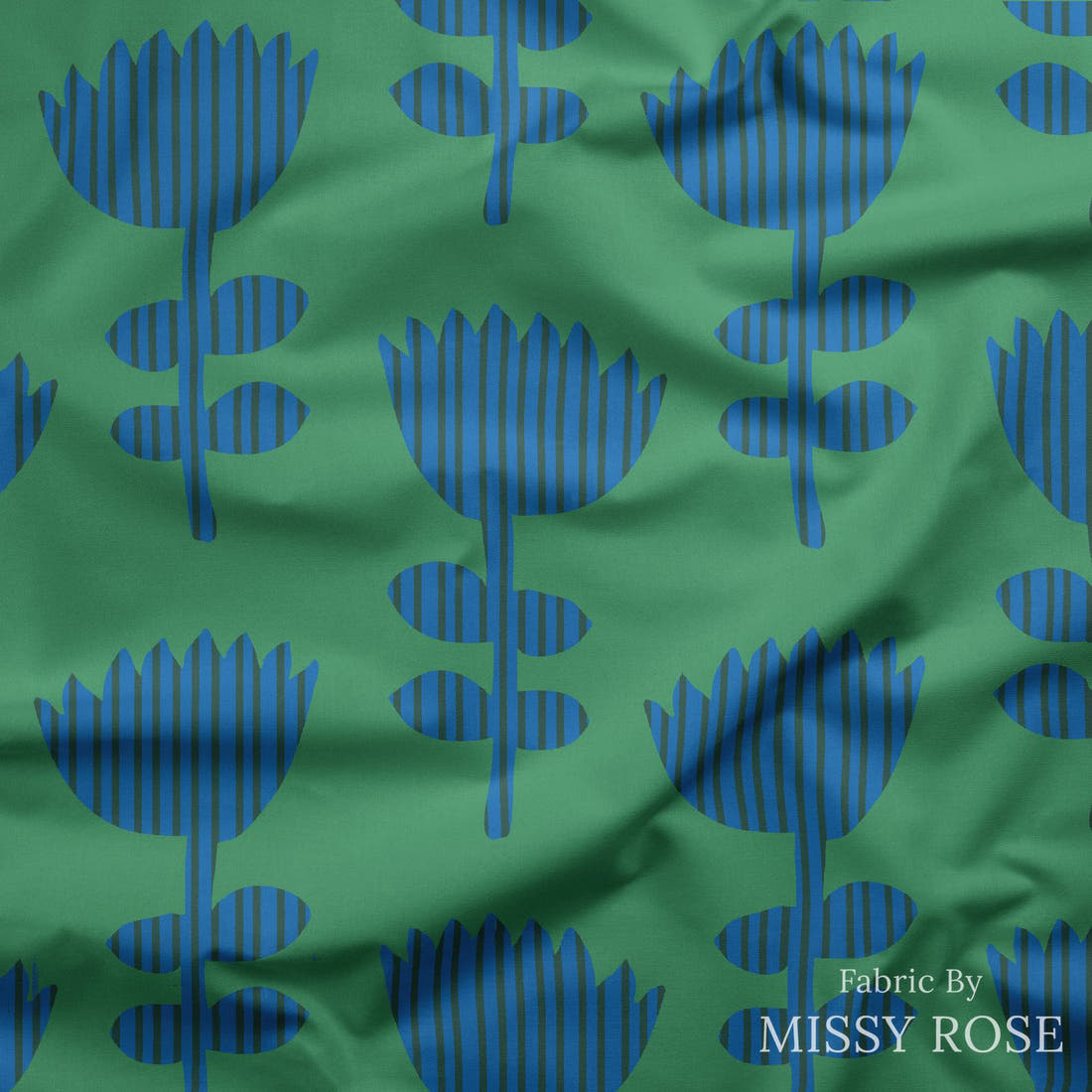 Kristina Forrest 87 draped fabric mockup - custom printed fabric by the metre | Fabric by Missy Rose