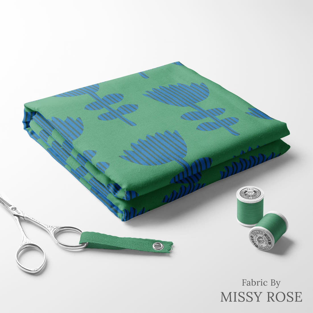 Kristina Forrest 87 folded fabric stack with matching thread - pre-order fabric Australia | Fabric by Missy Rose