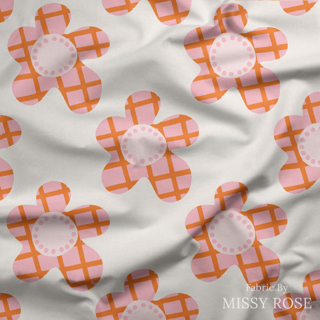 Kristina Forrest 88 draped fabric mockup - custom printed fabric by the metre | Fabric by Missy Rose