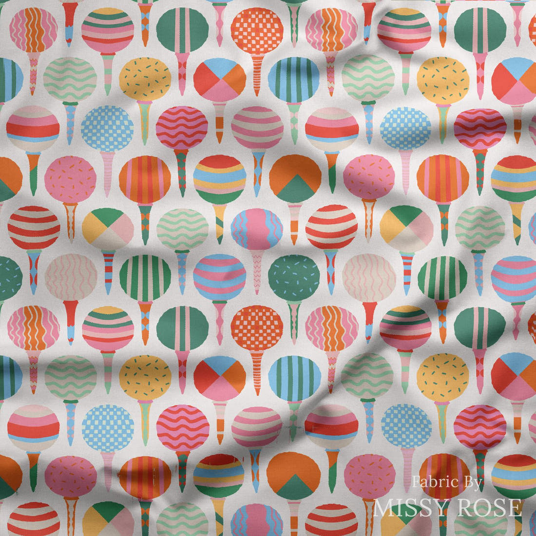 Kristina Forrest 91 draped fabric mockup - custom printed fabric by the metre | Fabric by Missy Rose