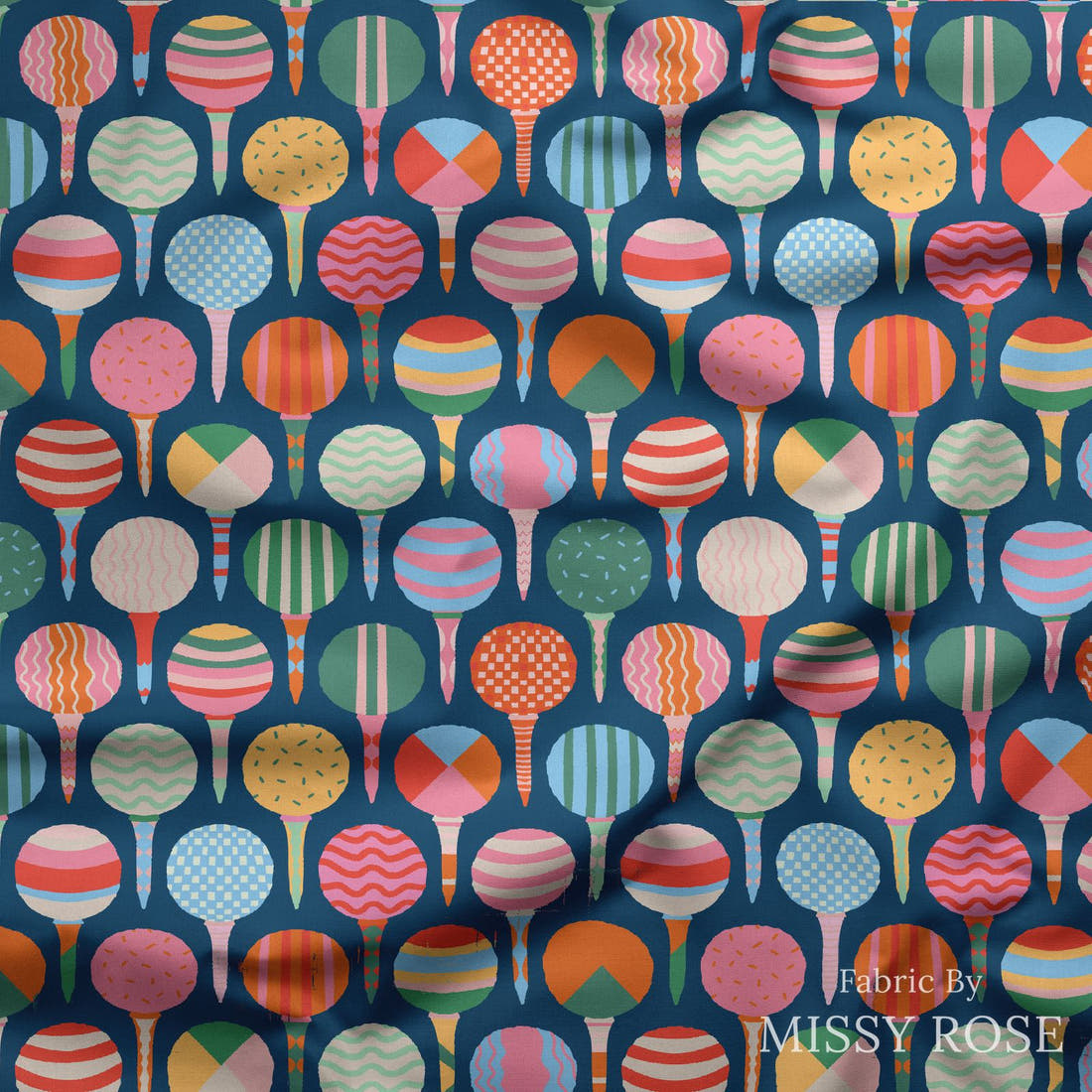 Kristina Forrest 92 draped fabric mockup - custom printed fabric by the metre | Fabric by Missy Rose