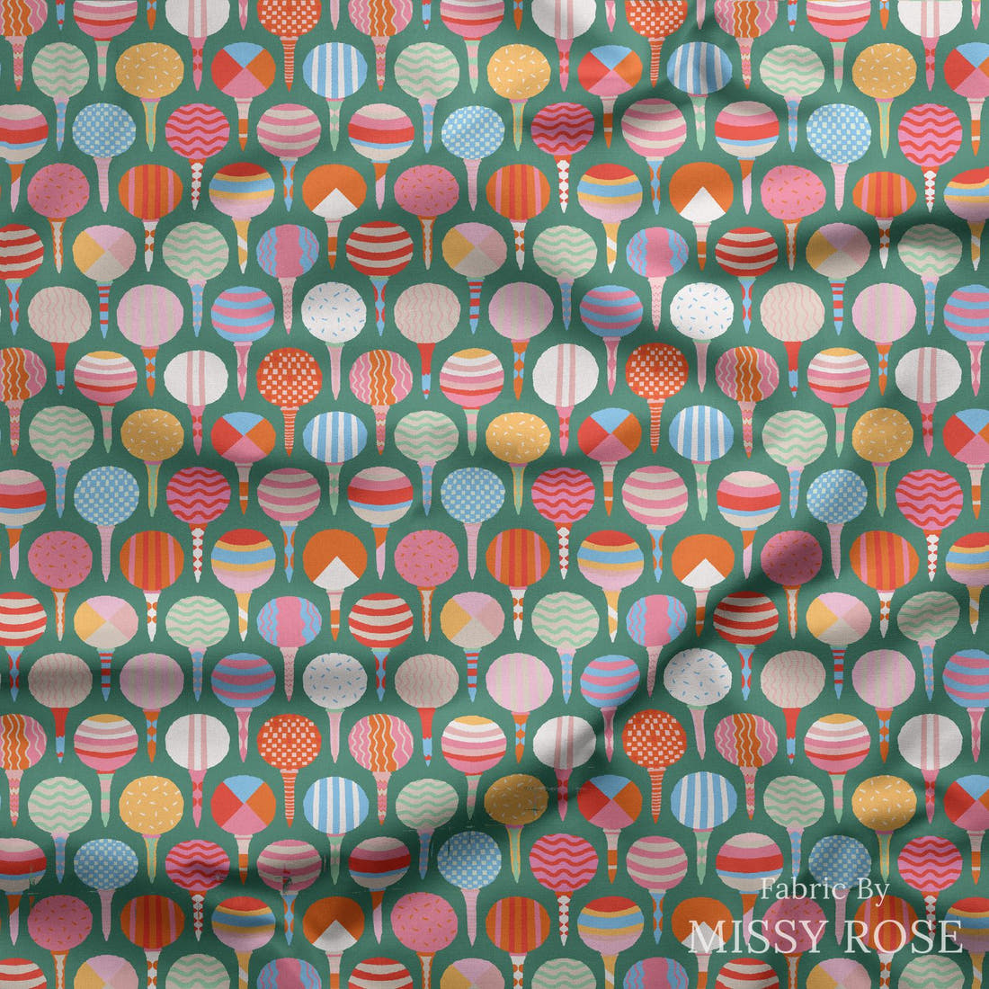 Kristina Forrest 93 draped fabric mockup - custom printed fabric by the metre | Fabric by Missy Rose