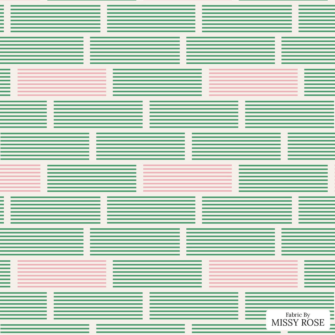 Kristina Forrest 94 - flat view of the print, zoom in for detail | Fabric by Missy Rose