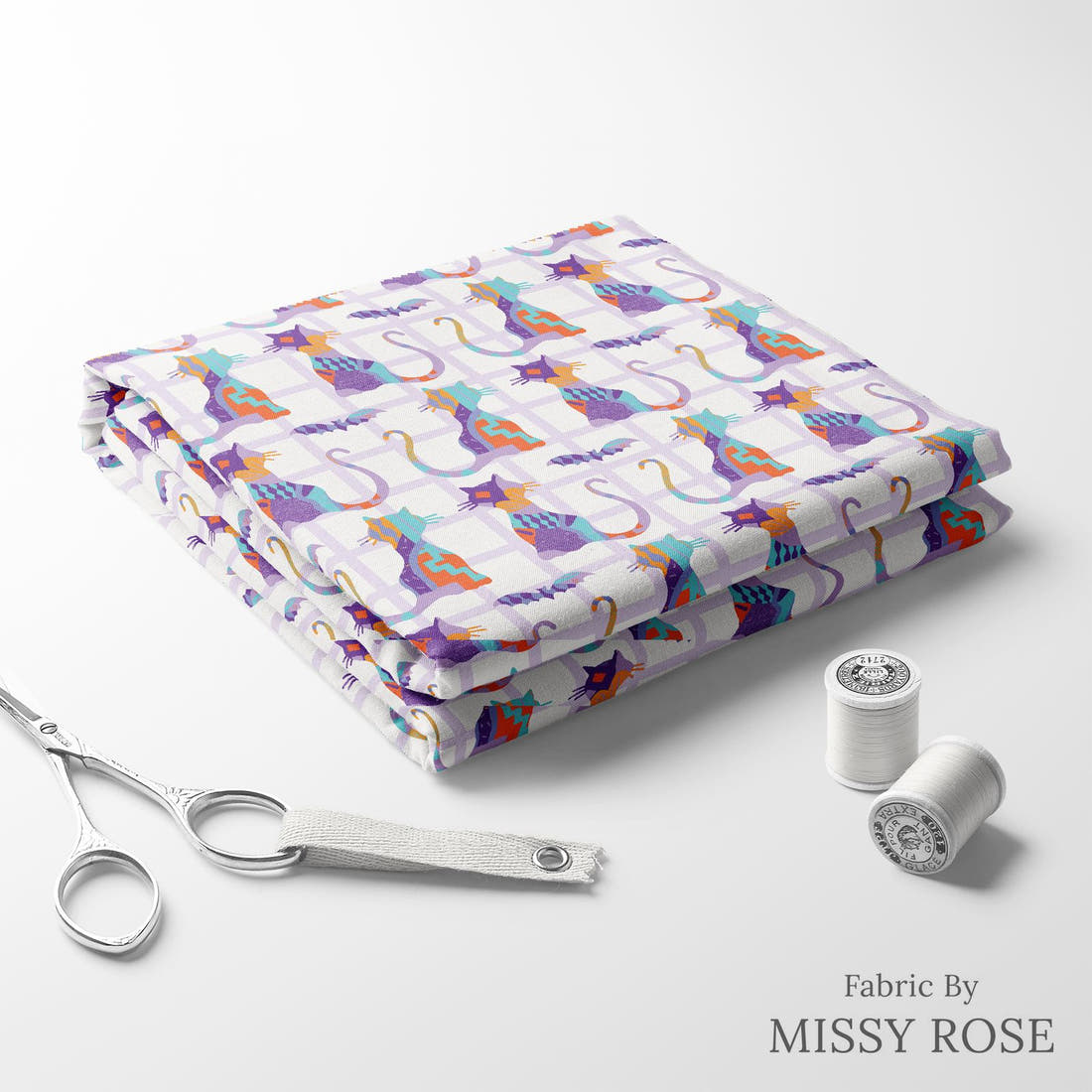 Kristina Forrest 96 folded fabric stack with matching thread - pre-order fabric Australia | Fabric by Missy Rose