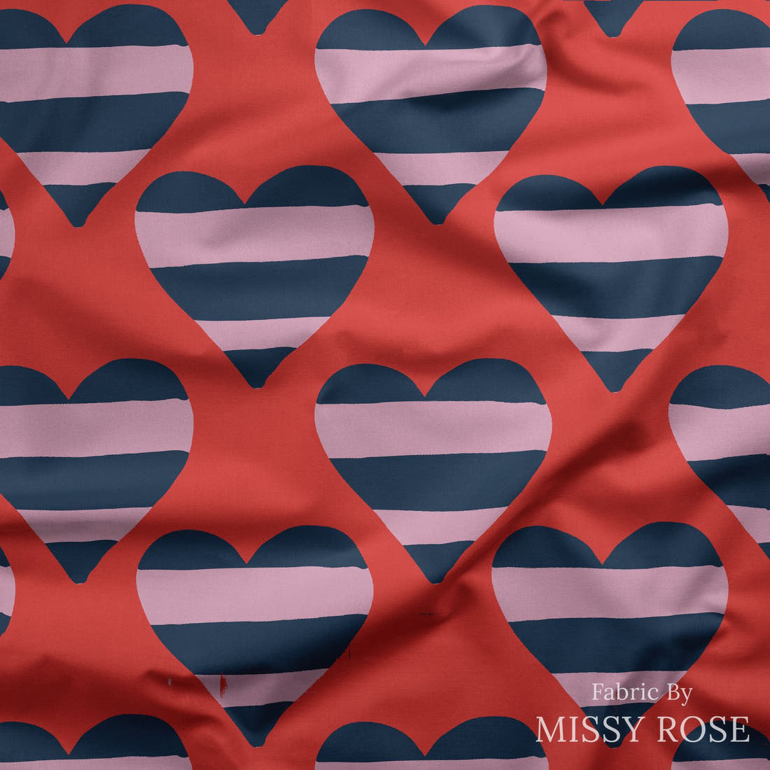 Kristina Forrest 99 draped fabric mockup - custom printed fabric by the metre | Fabric by Missy Rose