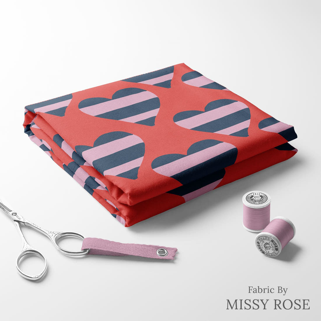 Kristina Forrest 99 folded fabric stack with matching thread - pre-order fabric Australia | Fabric by Missy Rose