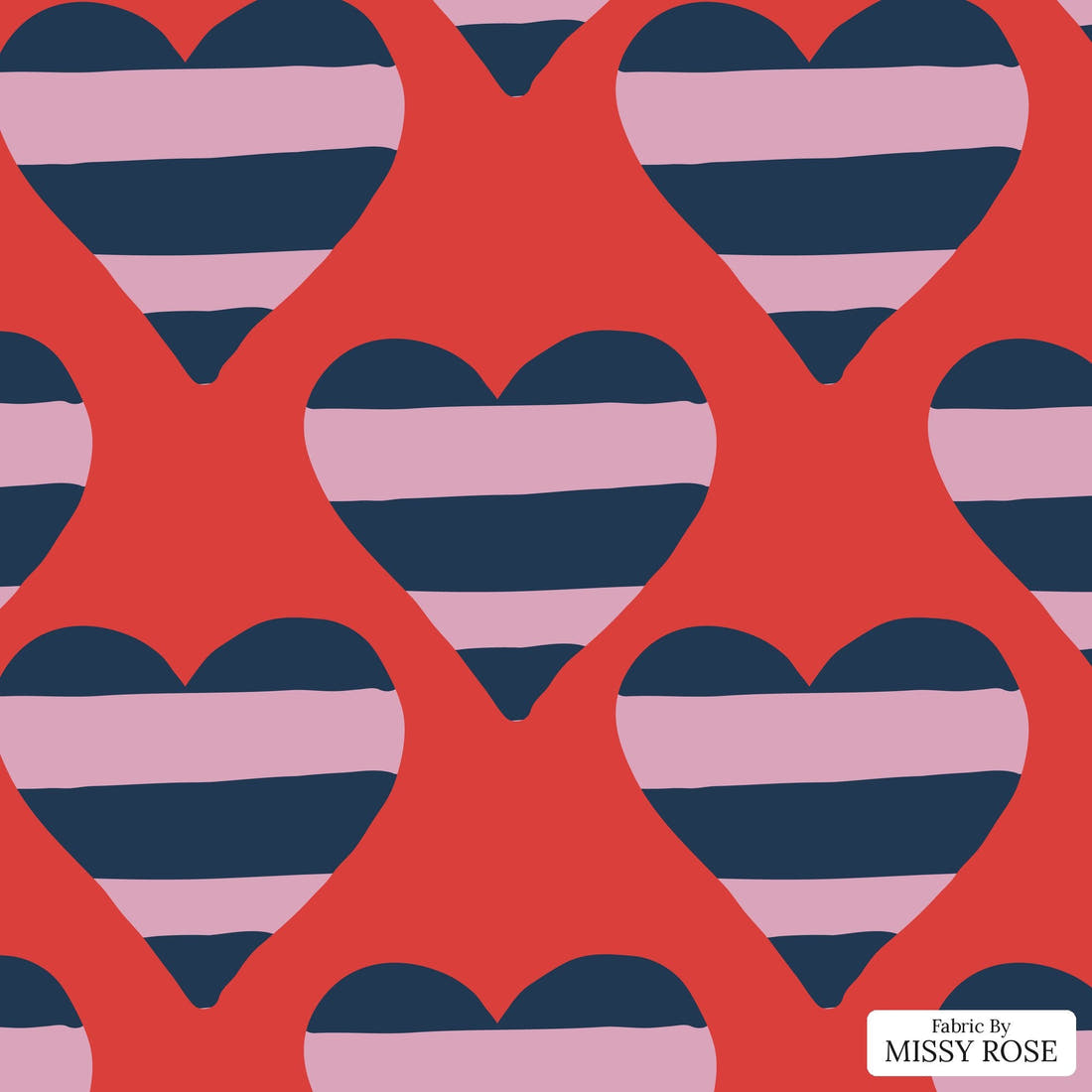 Kristina Forrest 99 - flat view of the print, zoom in for detail | Fabric by Missy Rose