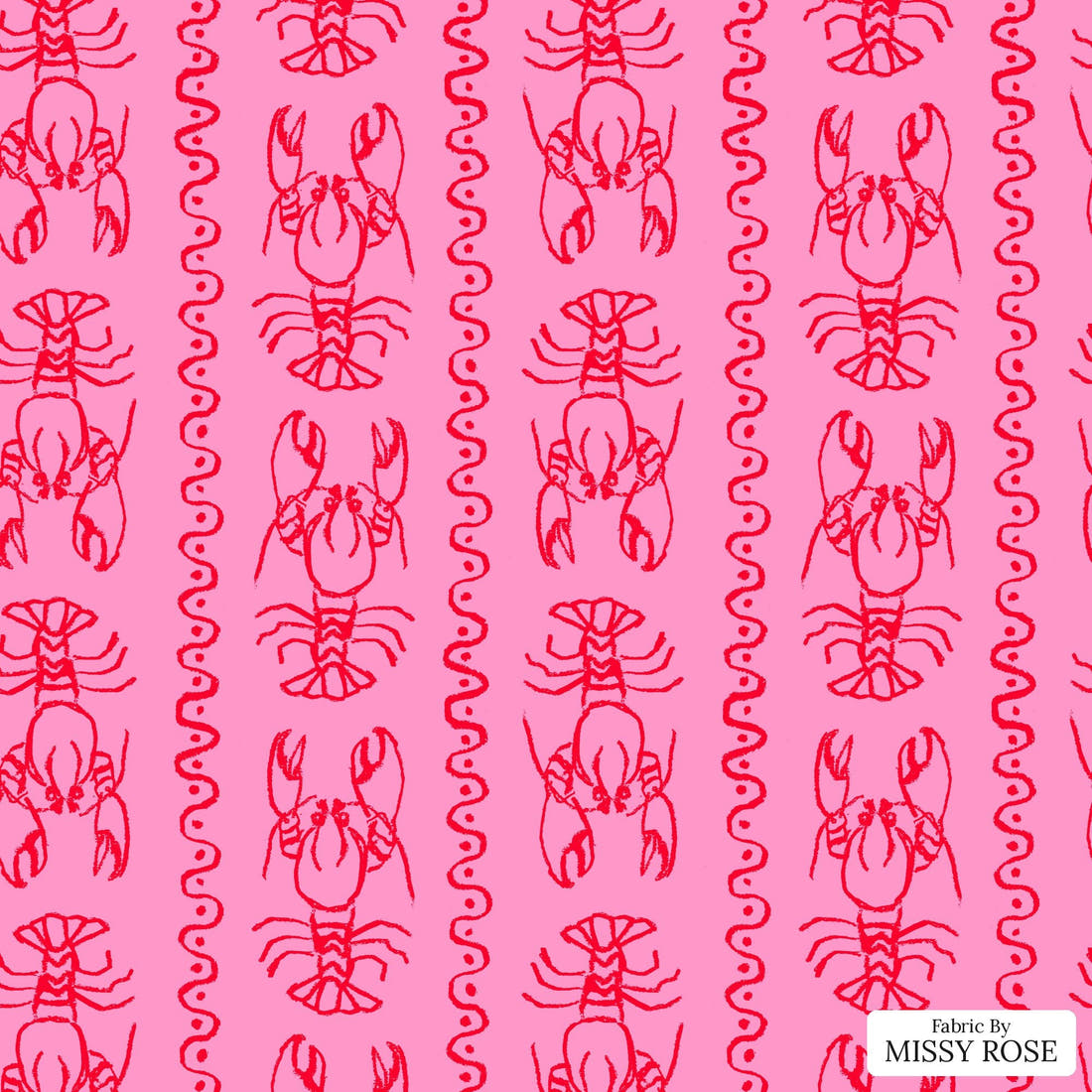 Laura Hamzic 01 - flat view of the print, zoom in for detail | Fabric by Missy Rose