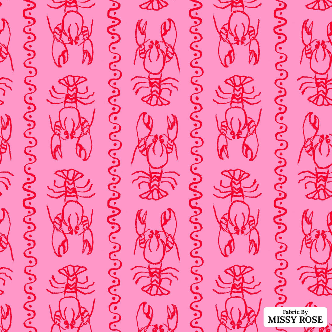 Laura Hamzic 01 - flat view of the print, zoom in for detail | Fabric by Missy Rose