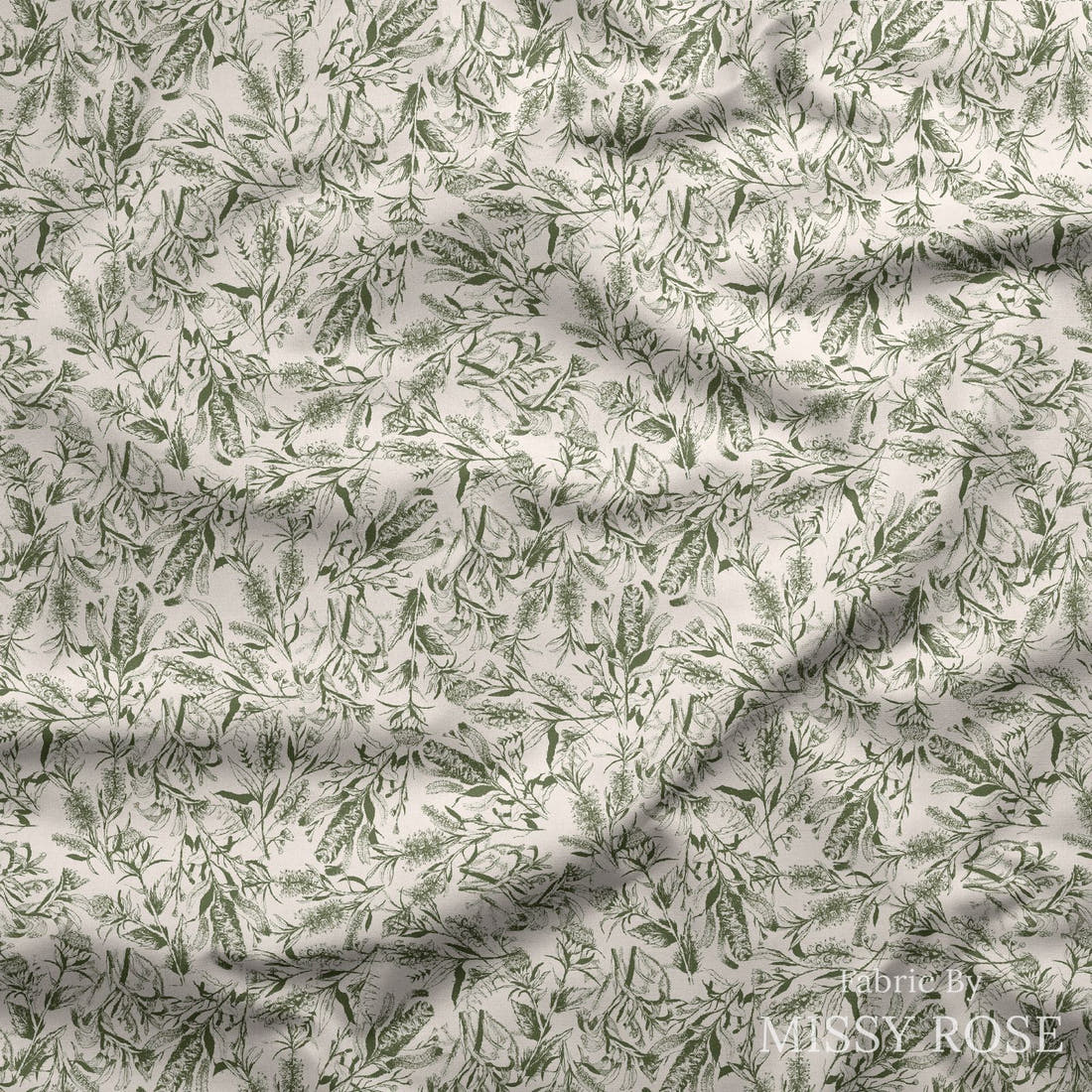 Laura Hamzic 02 draped fabric mockup - custom printed fabric by the metre | Fabric by Missy Rose
