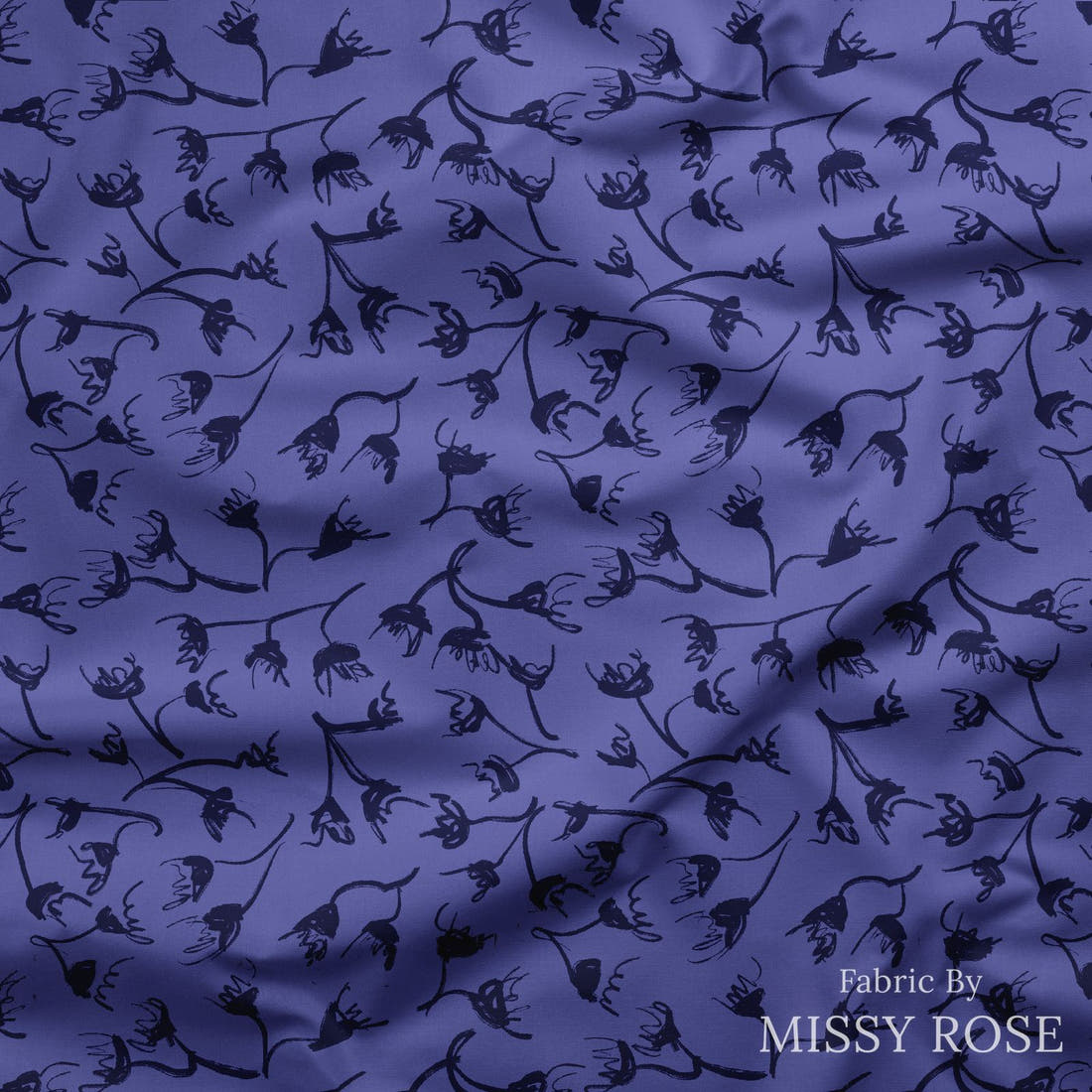 Laura Hamzic 03 draped fabric mockup - custom printed fabric by the metre | Fabric by Missy Rose