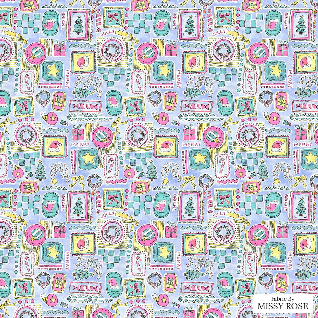 Laura Hamzic 06 - flat view of the print, zoom in for detail | Fabric by Missy Rose