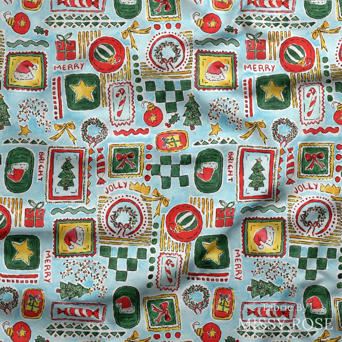 Laura Hamzic 08 draped fabric mockup - custom printed fabric by the metre | Fabric by Missy Rose