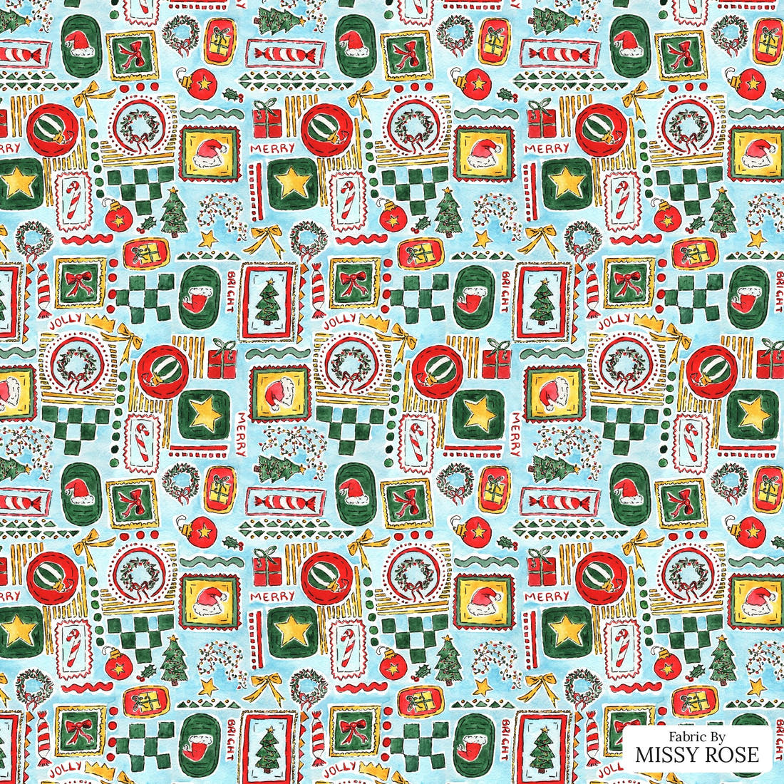 Laura Hamzic 08 - flat view of the print, zoom in for detail | Fabric by Missy Rose