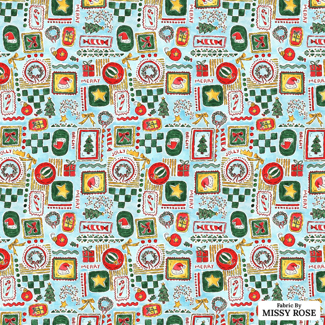 Laura Hamzic 08 - flat view of the print, zoom in for detail | Fabric by Missy Rose