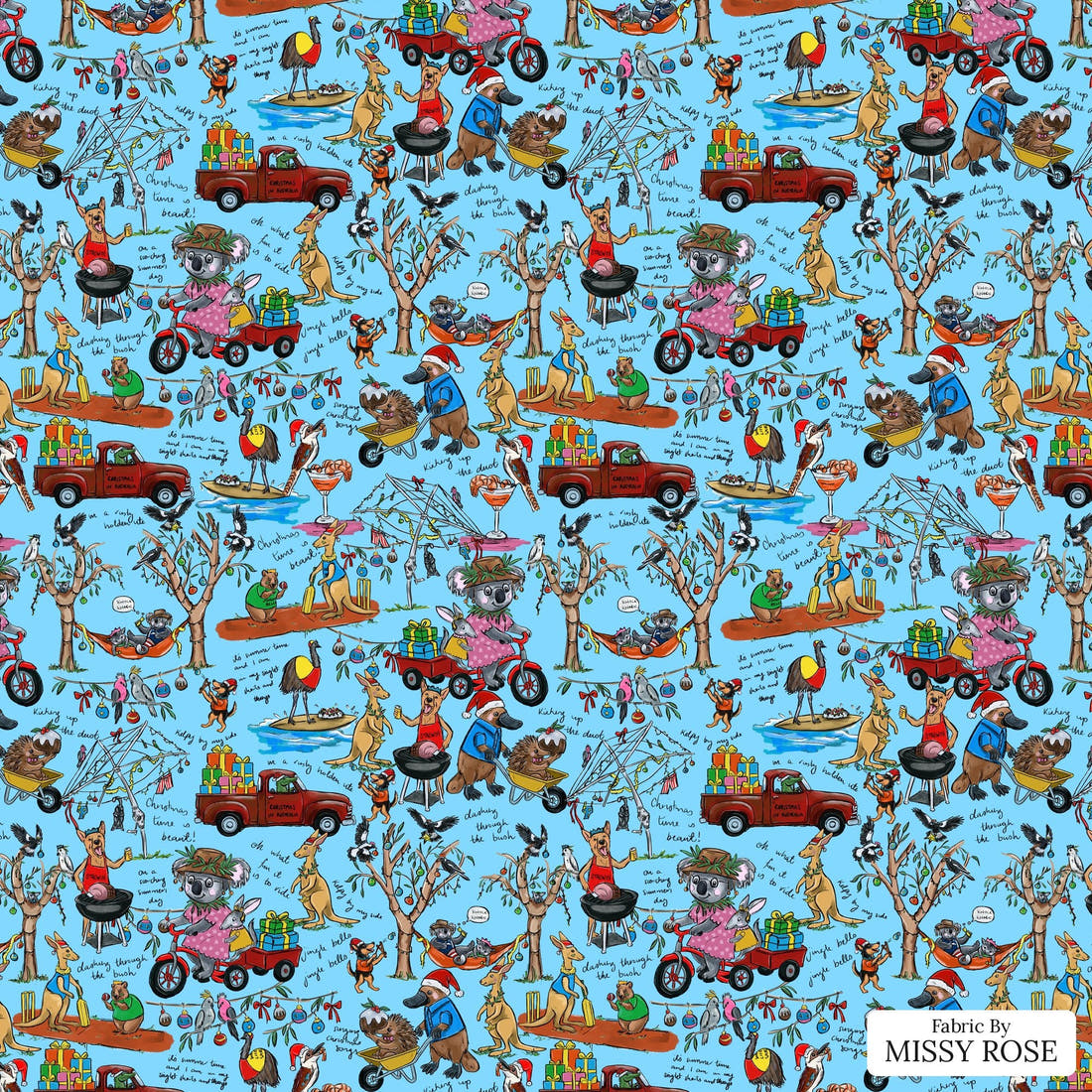 Laura Hamzic 09 - flat view of the print, zoom in for detail | Fabric by Missy Rose