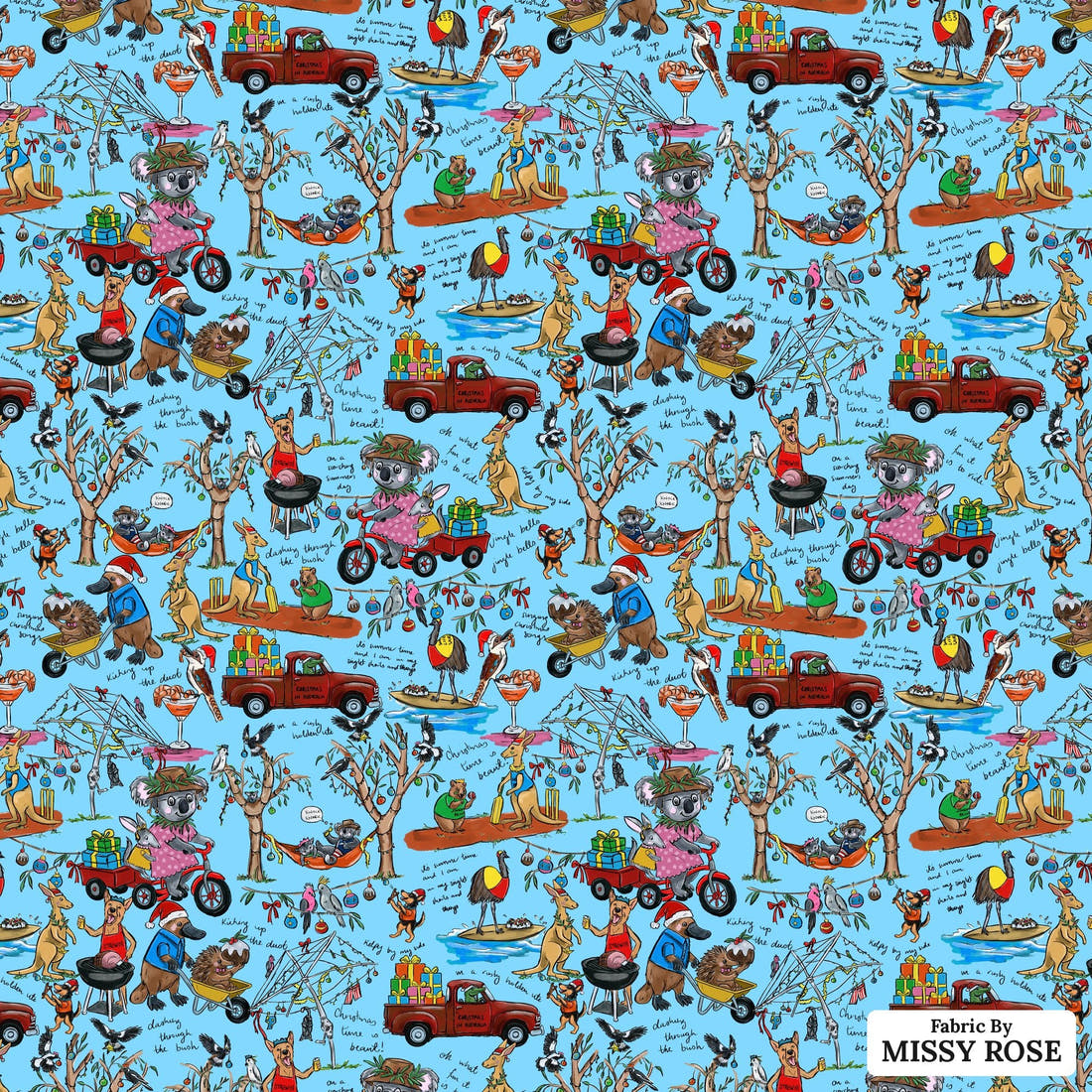 Laura Hamzic 09 - flat view of the print, zoom in for detail | Fabric by Missy Rose
