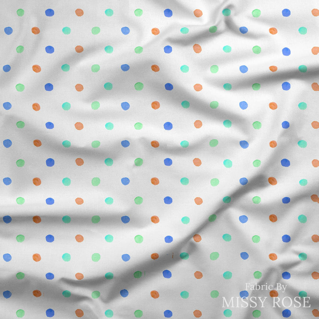 Laura Hamzic 10 draped fabric mockup - custom printed fabric by the metre | Fabric by Missy Rose