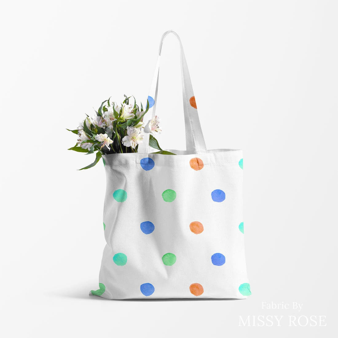 Laura Hamzic 10 made up as a tote bag - see how the print looks made up | Fabric by Missy Rose