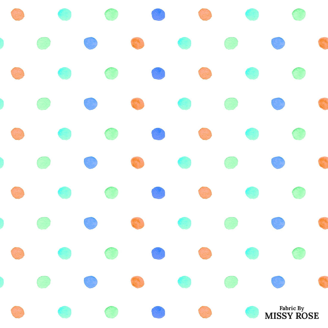 Laura Hamzic 10 - flat view of the print, zoom in for detail | Fabric by Missy Rose