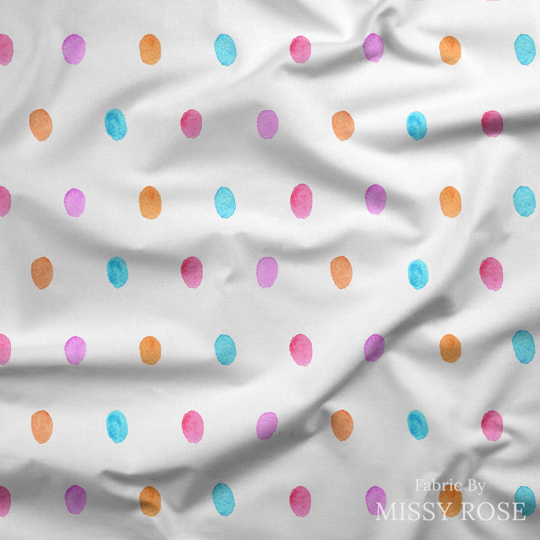 Laura Hamzic 11 draped fabric mockup - custom printed fabric by the metre | Fabric by Missy Rose