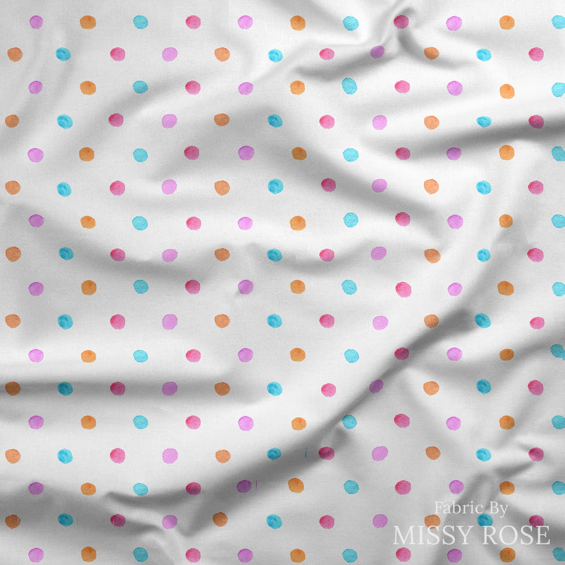 Laura Hamzic 11 draped fabric mockup - custom printed fabric by the metre | Fabric by Missy Rose
