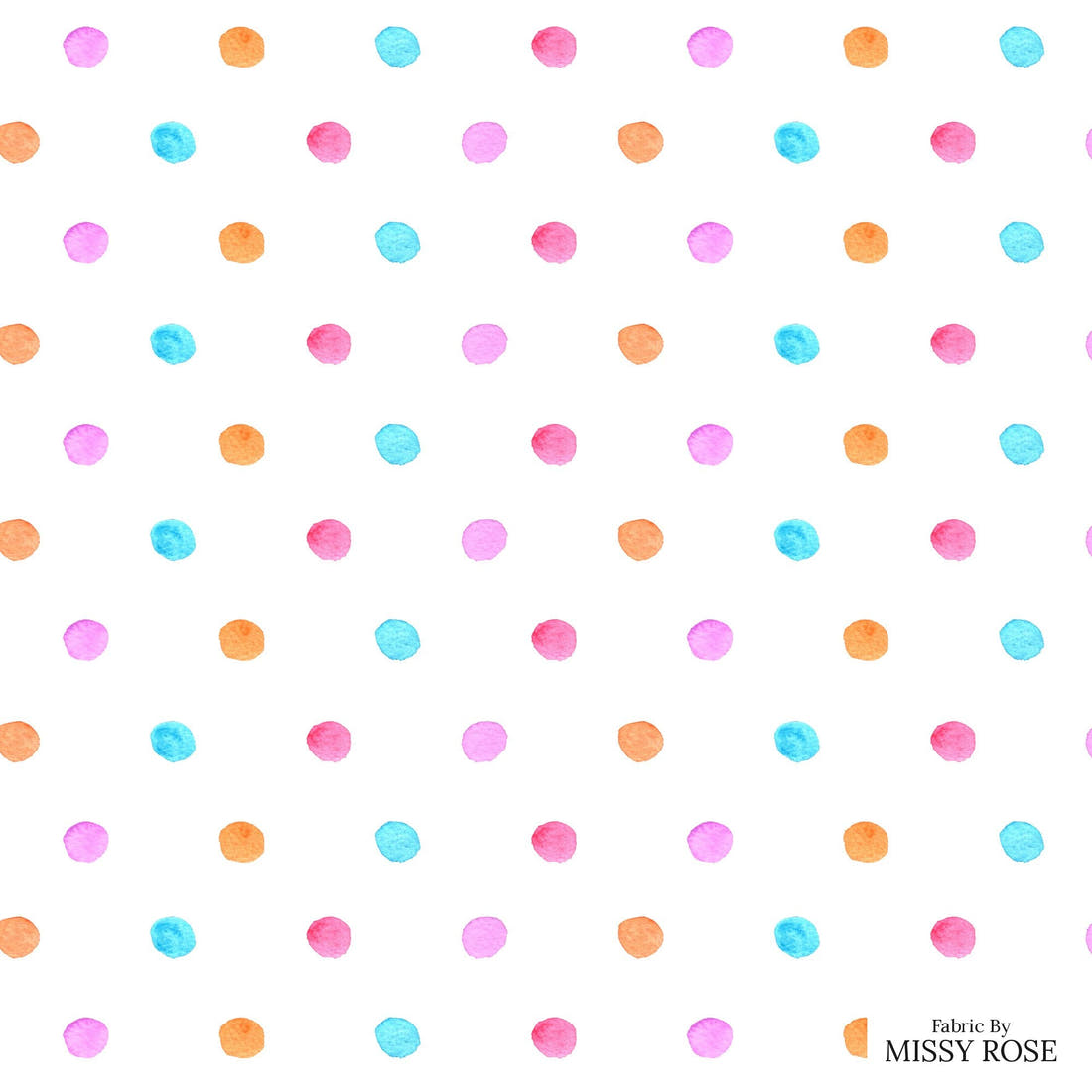 Laura Hamzic 11 - flat view of the print, zoom in for detail | Fabric by Missy Rose