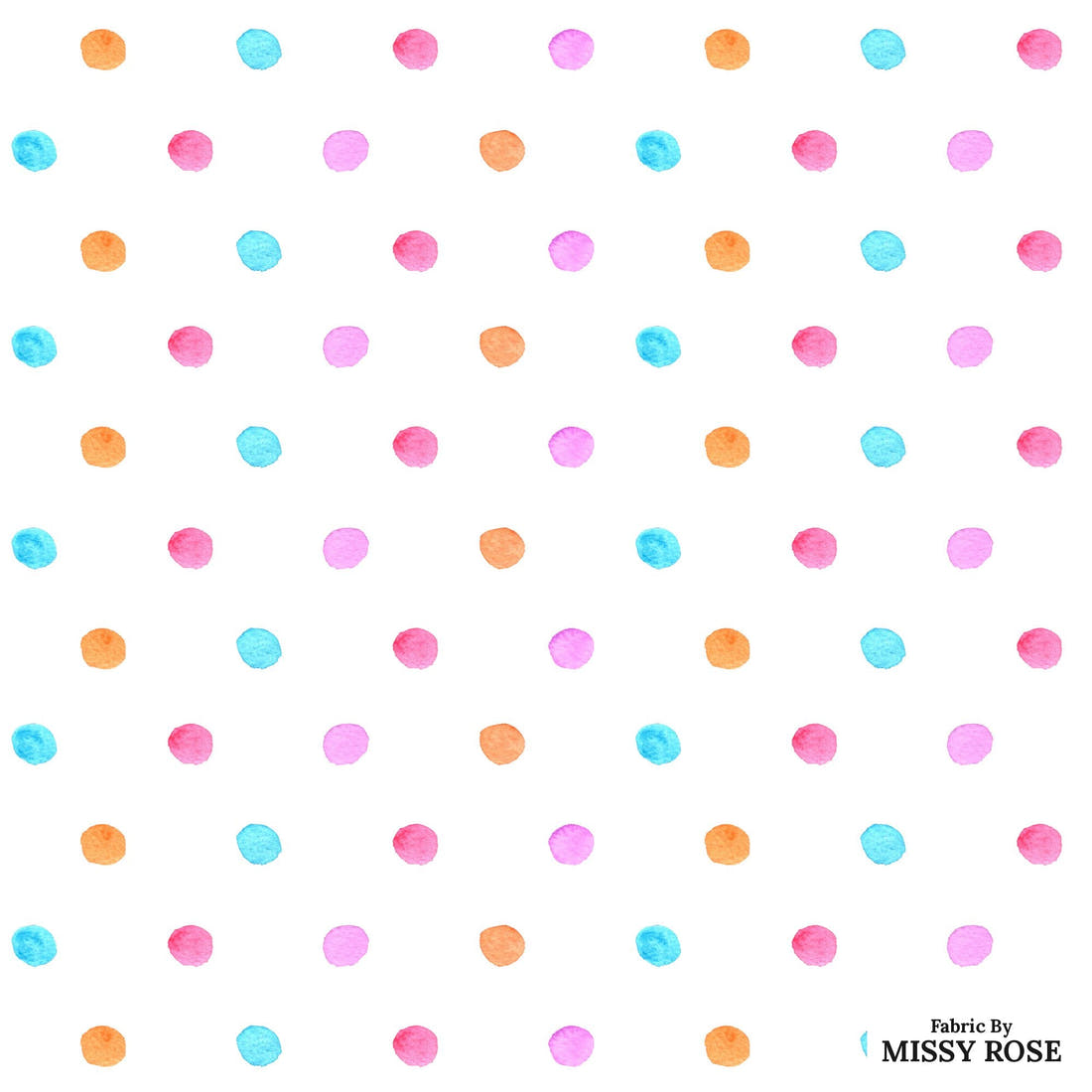 Laura Hamzic 11 - flat view of the print, zoom in for detail | Fabric by Missy Rose