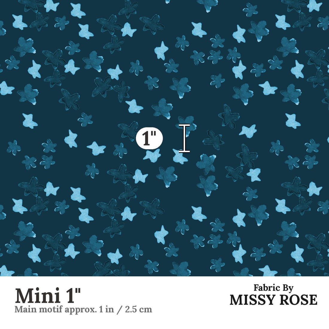 Laura Hamzic 12 Mini 1 inch print scale guide | Fabric by Missy Rose