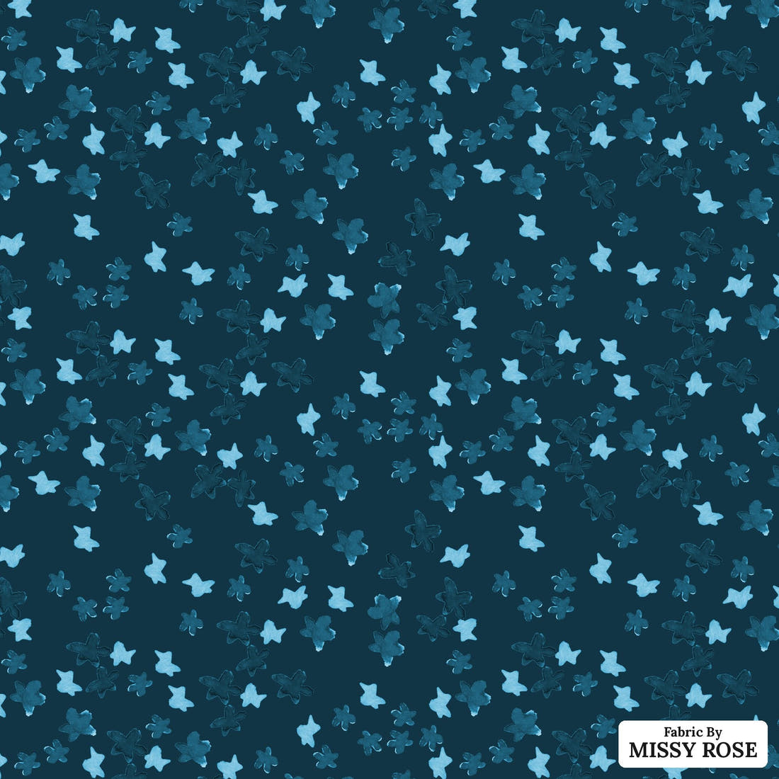 Laura Hamzic 12 - flat view of the print, zoom in for detail | Fabric by Missy Rose