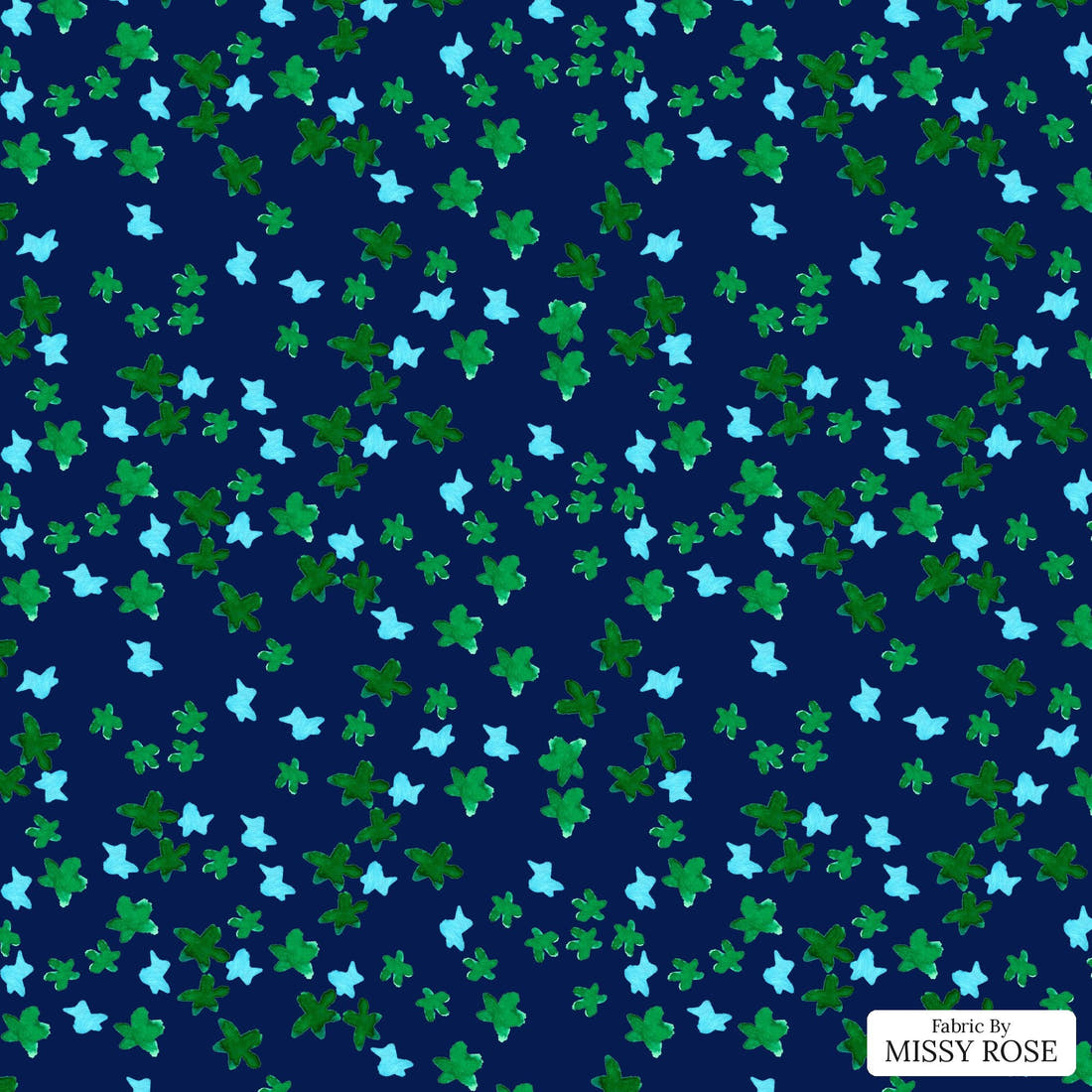 Laura Hamzic 13 - flat view of the print, zoom in for detail | Fabric by Missy Rose