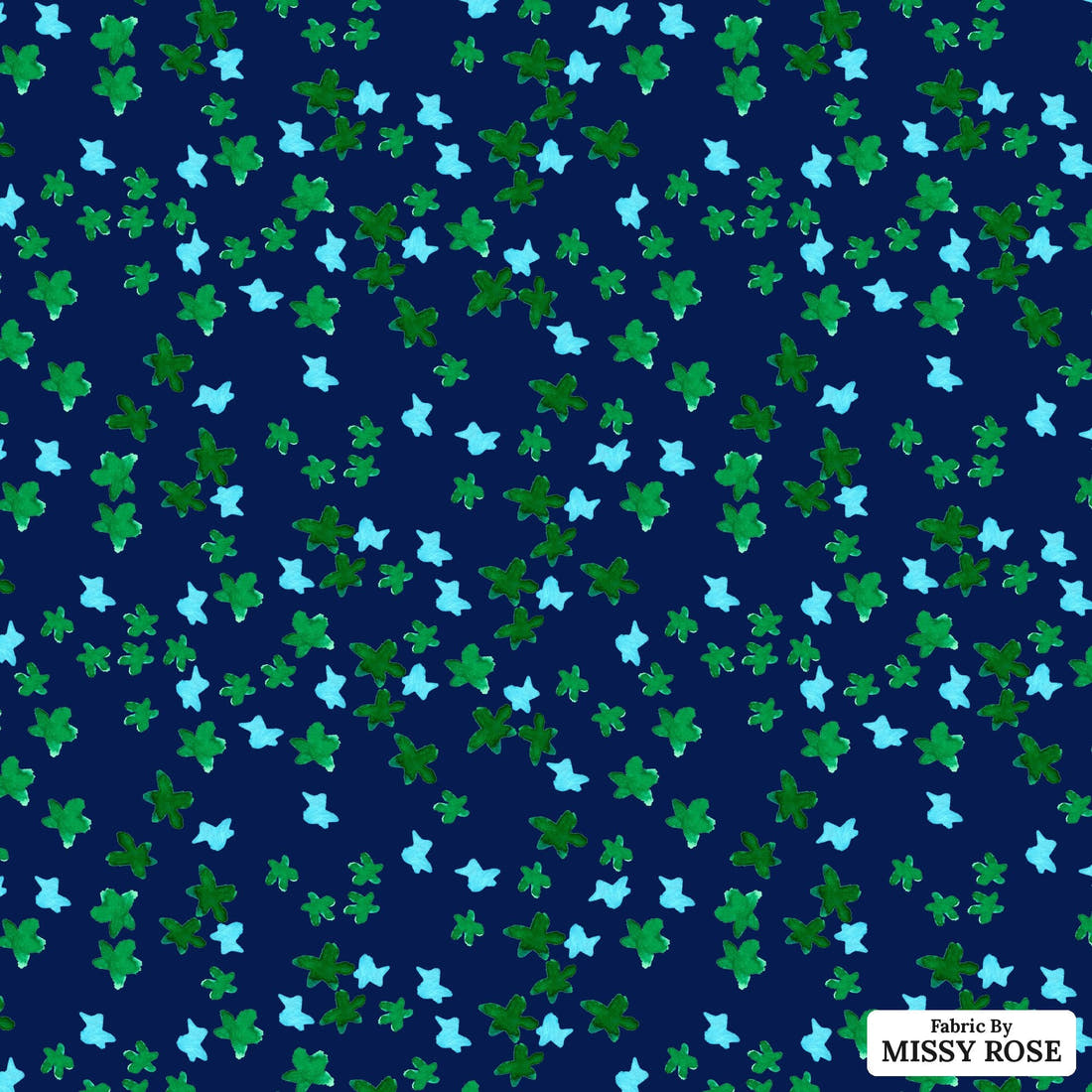 Laura Hamzic 13 - flat view of the print, zoom in for detail | Fabric by Missy Rose