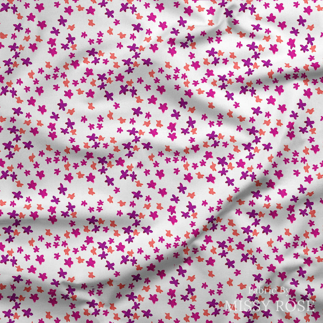 Laura Hamzic 14 draped fabric mockup - custom printed fabric by the metre | Fabric by Missy Rose