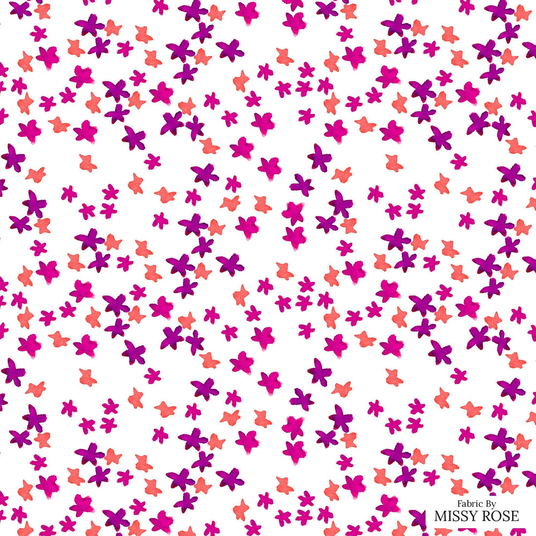 Laura Hamzic 14 - flat view of the print, zoom in for detail | Fabric by Missy Rose