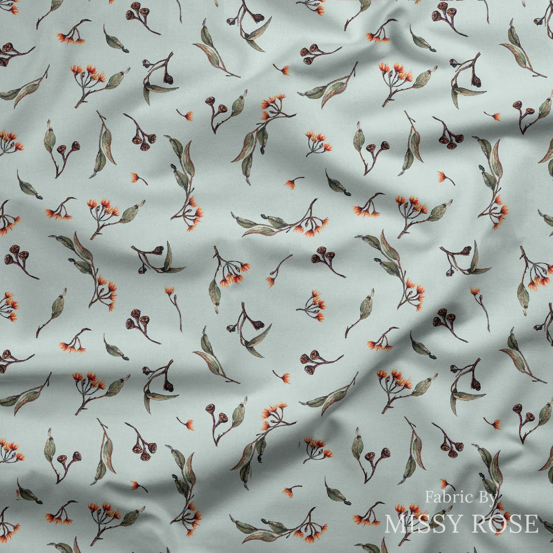 Laura Hamzic 15 draped fabric mockup - custom printed fabric by the metre | Fabric by Missy Rose